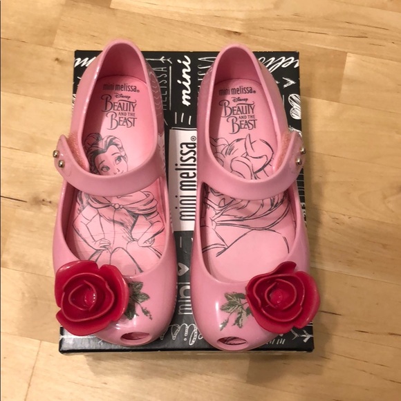 mini melissa beauty and the beast rose